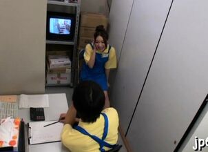 Dilettante japanese employee..